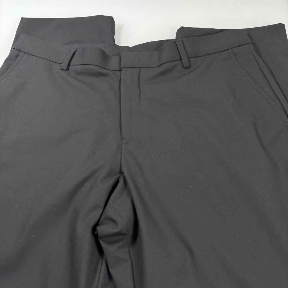 Ralph Lauren Mens 34x32 Black Dress Pants Stretch Flat Front Office